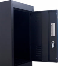 Load image into Gallery viewer, Standard Lock 4-Door Vertical Locker for Office Gym Shed School Home Storage Black
