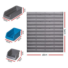 Load image into Gallery viewer, Giantz 48 Bin Wall Mounted Rack Storage Organiser
