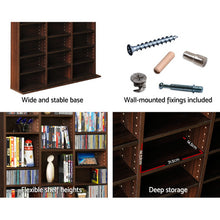 Load image into Gallery viewer, Artiss Adjustable Book Storage Shelf Rack Unit - Expresso
