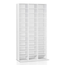 Load image into Gallery viewer, Artiss Adjustable Book Storage Shelf Rack Unit - White
