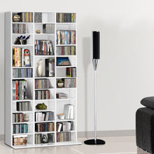 Load image into Gallery viewer, Artiss Adjustable Book Storage Shelf Rack Unit - White
