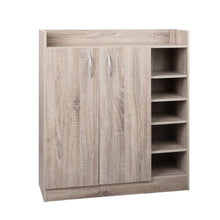 Load image into Gallery viewer, Artiss 2 Doors Shoe Cabinet Storage Cupboard - Wood
