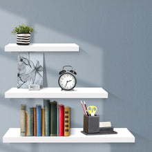 Load image into Gallery viewer, Artiss 3 Piece Floating Wall Shelves - White
