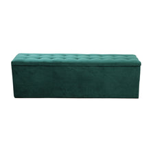 Load image into Gallery viewer, Artiss Storage Ottoman Blanket Box Velvet Foot Stool Rest Chest Couch Green
