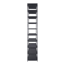 Load image into Gallery viewer, 50 Pairs 10 Tier Shoe Rack Metal Shelf Holder Stackable Portable Black
