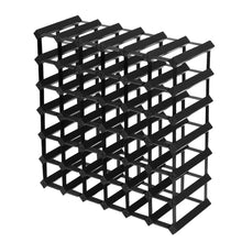 Load image into Gallery viewer, Artiss 42 Bottle Timber Wine Rack Wooden Storage Wall Racks Holders Cellar Black
