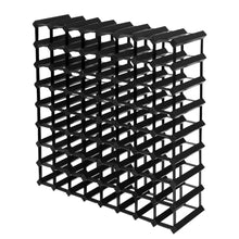 Load image into Gallery viewer, Artiss 72 Bottle Timber Wine Rack Wooden Storage Wall Racks Holders Cellar Black
