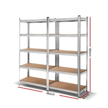 Load image into Gallery viewer, Giants 2x1.8M Warehouse Shelving Rack Racking Garage Metal Storage Shelves
