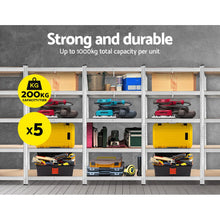 Load image into Gallery viewer, Giants 5x1.8M Warehouse Shelving Rack Racking Garage Metal Storage Shelves
